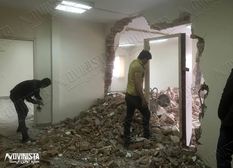 بازسازی سالن اجتماعات راه آهن نوین سازه نوین ایستا