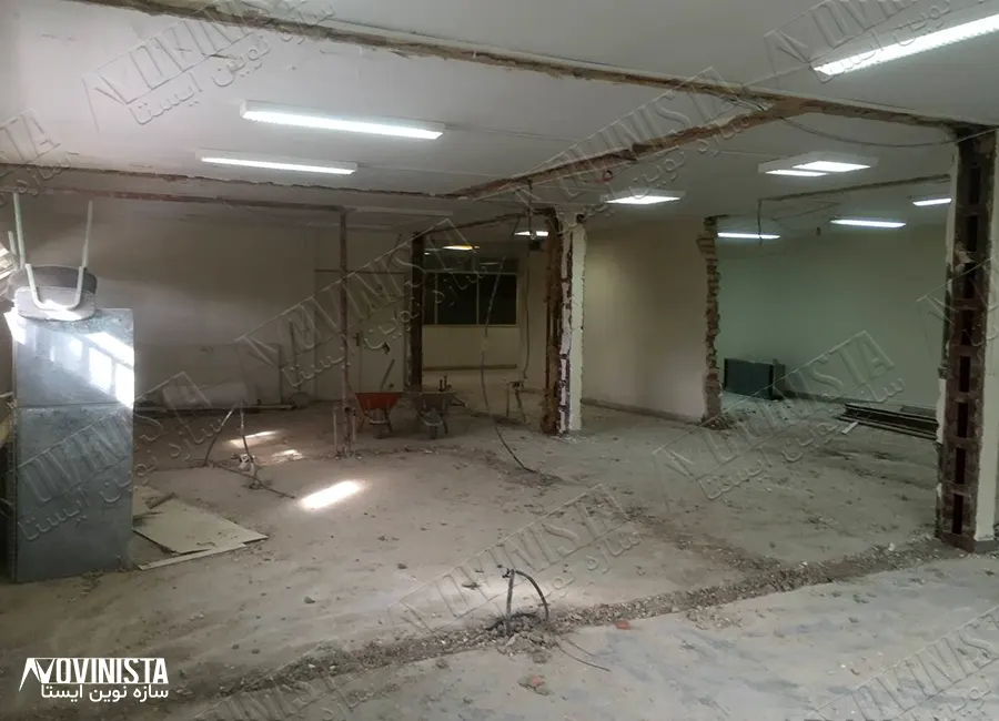 بازسازی سالن اجتماعات راه آهن نوین سازه نوین ایستا