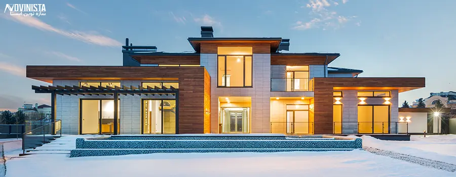 ویلاسازی و طراحی ویلا نوین ایستا - سازه نوین- نوین سازه